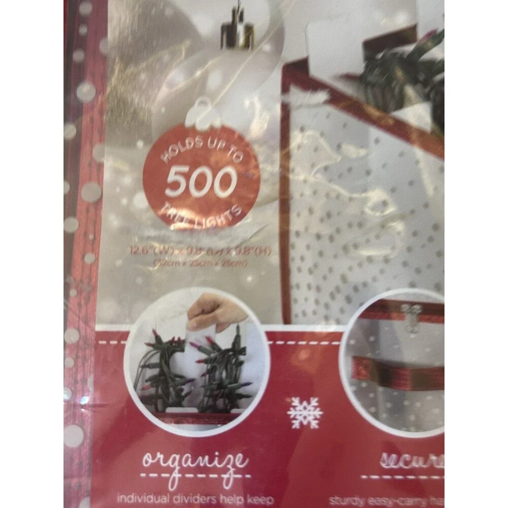 Christmas TREE LIGHT 500 lights storage tote